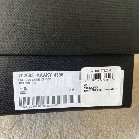 Saint Laurent Nuit Sandal Picasso Blue - Strappy Heel YSL - Picture 10 of 10